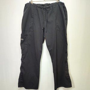 3/$30 Cherokee Workwear Black Scrub Pants Petite M